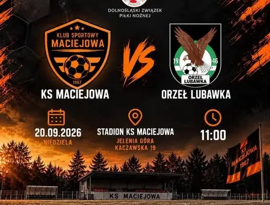 Orzeł Lubawka zagra w Maciejowej. Mecz już w niedzielę o 11:00