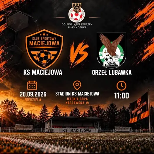 Orzeł Lubawka zagra w Maciejowej. Mecz już w niedzielę o 11:00
