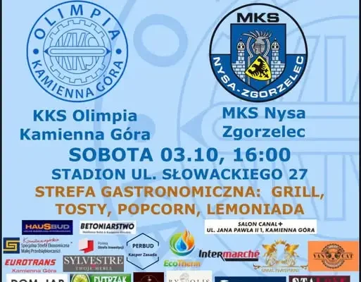 9. kolejka klasy okręgowej: Olimpia Kamienna Góra podejmie MKS Nysa Zgorzelec
