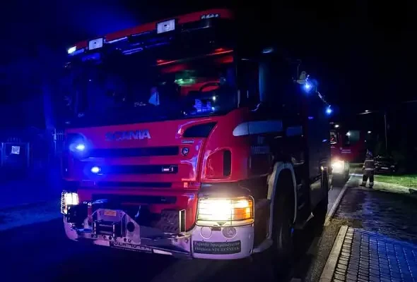 Pożar kotłowni przy ul. Karlińskiej w Zawierciu – akcja strażaków