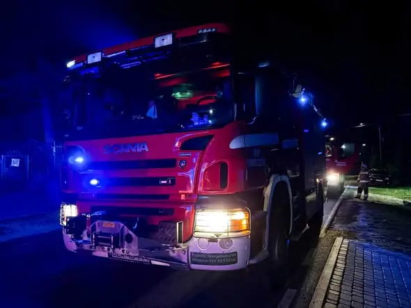 Pożar kotłowni przy ul. Karlińskiej w Zawierciu – akcja strażaków