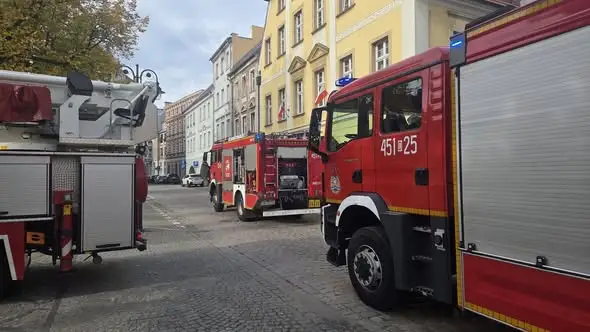 Pożar w Muzeum w Kamiennej Górze – sprawne działania strażaków