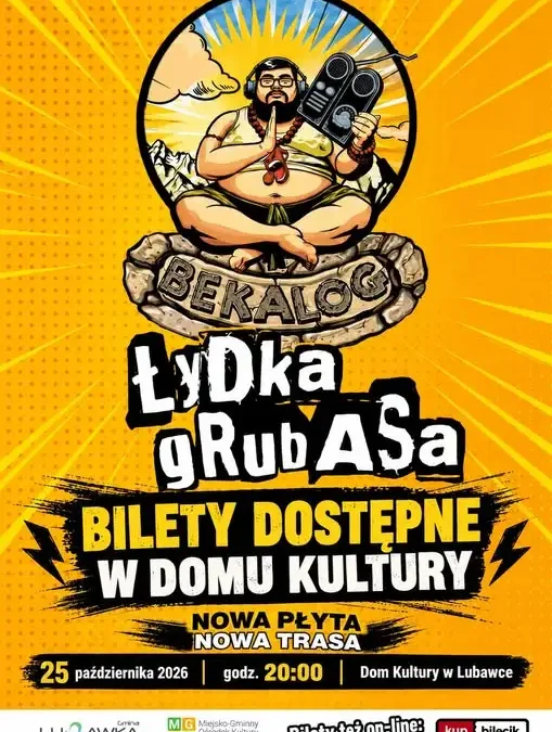 Bilety na koncert Łydki Grubasa dostępne w Domu Kultury w Lubawce