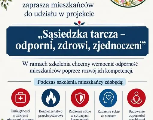 Krzeszów: rusza projekt „Sąsiedzka Tarcza” – bezpłatne warsztaty dla mieszkańców