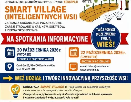 LGD Kwiat Lnu zaprasza na spotkania o Smart Village – jak inteligentnie rozwijać wieś?