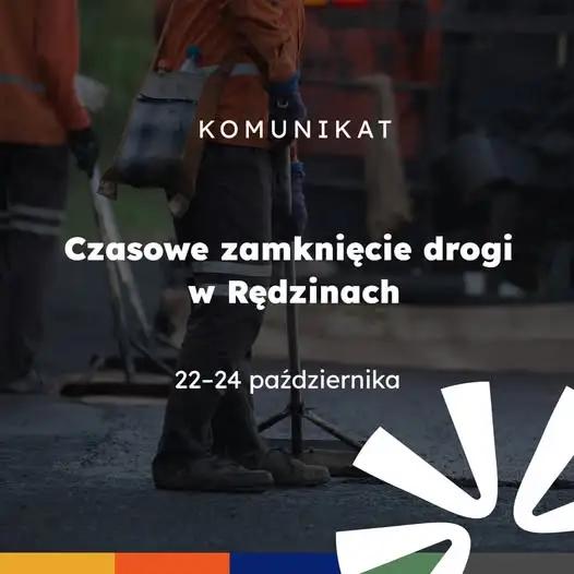 Rędziny: droga gminna zamknięta na trzy dni. Objazd przez Pisarzowice