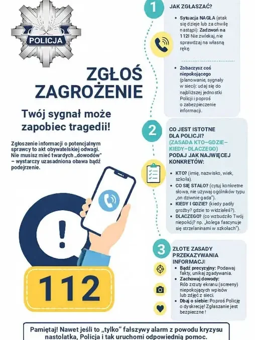 Policja startuje z kampanią „Życie to nie gra. Masz je tylko jedno” – ochrona uczniów przed zagrożeniami