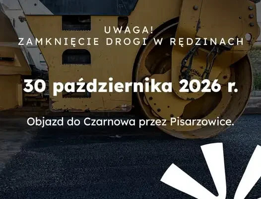 Rędziny: droga do kopalni zamknięta w piątek 30 października